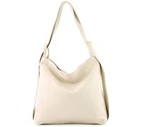 modamoda de - T192 - ital. Zaino da donna 2in1 in pelle, Colore:Crema2
