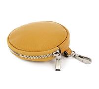 modamoda de - T197 - ital. Leder Umhänge- / Handytasche Klein, Colore:Giallo Senape