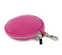 modamoda de - T197 - ital. Leder Umhänge- / Handytasche Klein, Colore:Rosa Molto Scuro