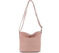 modamoda de - T198 - Borsa a tracolla piccola piccola in pelle, Rosa, s