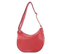 modamoda de - T222 - Borsa a tracolla in pelle, Rosso ciliegia, M