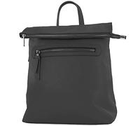 modamoda de - T235 - Zaino da donna in vera pelle, Nero , M