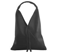 modamoda de T260 Borsa a tracolla da donna in pelle elegante adatta all'uso quotidiano Made in Italy, Nero , L