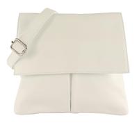 modamoda de - T63LEDER - Borsa a tracolla da donna in pelle, bianco, S