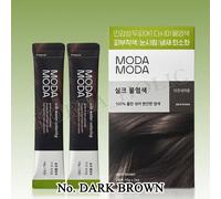 MODAMODA Silk Water Coloring 2 volte #Dark Brown Hair Cover Korean Cosmetics ...