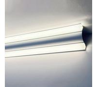 Modanatura a Corona in Alluminio per soffitto, Parete, Illuminazione indiretta, Doppia Striscia Luminosa, Modanatura a Corona, 2 1/4" x 2 1/4", Cornice LED, Canale, Decorazione da