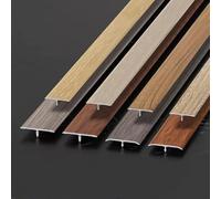 Modanatura A T della Striscia di Transizione del Pavimento, Striscia Divisoria Piatta per Unire Le Fessure del Pavimento, Striscia di Soglia in Alluminio, Strisci, Light Oak, W15mm/0.6in
