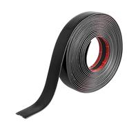 Modanatura autoadesiva cromata, 30 mm x 6 m, autoadesiva, colore nero, per carrozzeria, finestre, decorazione esterna (30 mm)