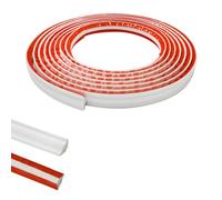 Modanatura Autoadesiva Flessibile, Bordo del Quadrante PVC Striscia di Bordatura per Pareti Angolari, Strisce di Calaftaggio per Parete, Striscia Triangolare Autoadesiva(19mmx10mm, 6m,Bianco)