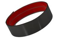 Modanatura Autoadesiva In Acciaio Inox,Moulure Adh Piastra Protezione Acciaio Inossidabile,Base Staccabile Adesiva,Modanatura For Battiscopa Pareti,Porte,Mobili Cucina(Glossy Black)