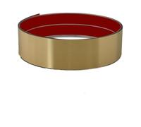 Modanatura Autoadesiva In Acciaio Inox,Moulure Adh Piastra Protezione Metallo Autoadesiva, Modanatura Battiscopa, Copertura Antigraffio Parete, Porta, Cucina(Brushed Gold,9.8ft x 3.15in)