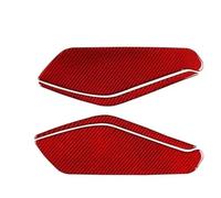 Modanatura copertura pannello Per 992 911 2019-2024 Pannello Laterale Della Console Centrale Cambio In Fibra Carbonio Accessori Interni Per Auto Morbido(Red Carbon Fiber)