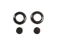 Modanatura copertura pannello Per Land Per Rover Per Defender 110 2020-2022, Rivestimento In ABS Cromato Per Pulsante Regolazione Cuscino Sedile Auto(3Carbon fiber)