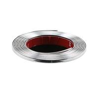 Modanatura cromata per auto, 5 m, colore argento, autoadesiva, universale, per carrozzeria, finestre, decorazione esterna (6 mm)