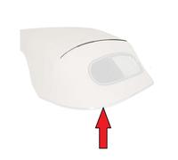 Modanatura cromata sotto il finestrino posteriore per Volkswagen Cabriolet (1...