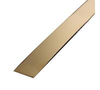 Modanatura da parete in acciaio inossidabile 4 m x 0 20,3 cm, buccia e striscia per coprire i bordi delle pareti e riparare le imperfezioni (oro)