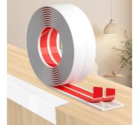 Modanatura decorativa autoadesiva Paraspigoli Muro, Profilo Angolare PVC per Muro, Piastrelle, Porte, Finestre, Bagno (Bianco, 4cm x 4m)