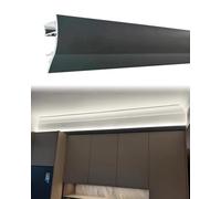 Modanatura della corona del soffitto con il canale di illuminazione del LED, profilo di alluminio per le luci striscianti, disposizione domestica del modanatura del
