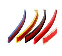 Modanatura di pareti， Modanatura di pareti， Nastro protettivo flessibile autoadesivo in TPE for bordi, bordi di protezione(Red-16m,U30mm)