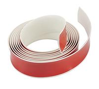 Modanatura di transizione, autoadesiva, impermeabile, per pavimenti in vinile, listello per porte, autoadesiva, profilo piatto in laminato (bianco, 3,75 x 100 cm)
