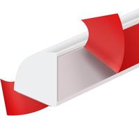 Modanatura Flessibile A Quarto di Cerchio, Modanatura Autoadesiva in Gomma A Quarto di Cerchio, Modanatura Angolare per Parete, Modanatura Angolare per Bordo Paret, White, 1/2” W x 1/2” H x 79” L