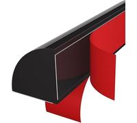 Modanatura flessibile a quarto di pollice, Striscia impermeabile in silicone per doccia, autoadesiva, Adatto per gli angoli delle docce o per i piani di lavoro di cucine e lavelli (Nero, 205CM)