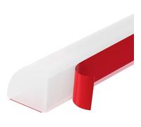 Modanatura flessibile a quarto di pollice, Striscia impermeabile in silicone per doccia, autoadesiva, Adatto per gli angoli delle docce o per i piani di lavoro di cucine e lavelli (Trasparente, 205CM)