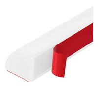 Modanatura flessibile a quarto di pollice, Striscia impermeabile in silicone per doccia, autoadesiva, Adatto per gli angoli delle docce o per i piani di lavoro di cucine e lavelli (Bianco, 205CM)