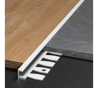 Modanatura flessibile in alluminio per piastrelle, 100 cm, 3 pezzi, facile da installare per scale Eds, piano di lavoro, fissare i tuoi passi (Opt 4, 10.m)