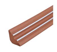 Modanatura flessibile per angoli da parete, striscia autoadesiva per bordi protettivi in PVC, pieghevole, per angoli curvi, design a stacca e incolla. 1m 35mm