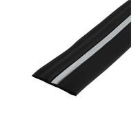 Modanatura for battiscopa da parete, 20 piedi/6 metri, modanatura for in gomma flessibile autoadesiva 4 pollici, design staccabile e attaccabile, finitura in (nero argento, 6 metri/20 piedi)