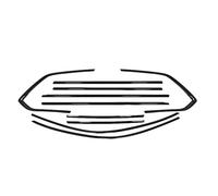 Modanatura for finestrini esterni, guarnizione decorativa for portiera auto, cromata, nera, compatibile con Volkswagen VW Touareg 2019-2024