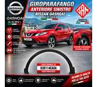 Modanatura Giroparafango Anteriore SX Nissan Qashqai 2014 OE: 638114EA0A