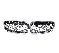 Modanatura Griglia Anteriore 2X Chrome Diamond Meteor Car Paraurti Anteriore Maglia Griglia Per BMW F30 F31 Serie 3 320i 328i 330i 335i 2013-2018 Adatta