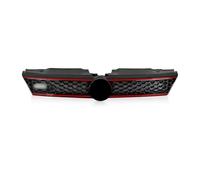 Modanatura Griglia Anteriore Griglia Di Ventilazione Centrale Anteriore Per Paraurti Auto Griglia A Nido D'ape Per VW Per Jetta Per Mk6 2012-2014 Adatta(Linea rossa)