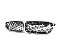 Modanatura Griglia Anteriore Griglia Frontale A Doppia Linea Rene Per BMW Serie 3 F30 F31 F35 2011-2019 Diamond Grill Adatta(Sliver)