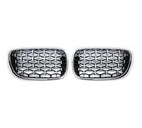 Modanatura Griglia Anteriore Per BMW Serie 7 G11 G12 2016-2020 Griglie Da Corsa Con Griglia Frontale In Stile Diamante Adatta(Full Silver)
