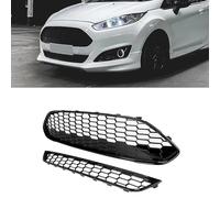 Modanatura Griglia Anteriore Per Ford Per Fiesta Per Mk7 2013-2017 Griglia Anteriore Superiore E Inferiore A Nido D'ape Nera Adatta