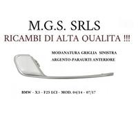 MODANATURA GRIGLIA SINISTRA ARGENTO-PARAURTI ANTER BMW X3-F25 LCI(04/14-07/17)