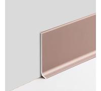 Modanatura In Alluminio Per Battiscopa, Lunghezza 125 Cm × 4 Pezzi, Altezza 4/6/8/10 Cm. Pareti In Legno E Pareti Verniciate Con Vernici Al Lattice.(Rose Gold,6cmx125cm)