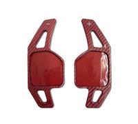 Modanatura Interni 2 Pezzi Volante Per Auto Paddle ABS Paddle Cambio Accessori Per A3 A4L A5 A6L A7 A8 S3 S5 SQ5 RS3 R8 Q3 Q5 Q7 S6 S7 Auto Interior Decorative(Rosso)