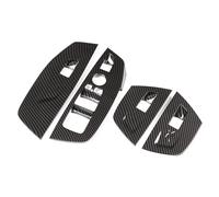 Modanatura Interni 4 Pezzi LHD Car Interior Porta Finestra Interruttore Copertura Trim Decorazione Adesivo Per BMW X3 X4 G01 G02 2018-2023 Auto Interior Decorative