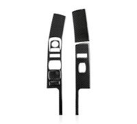 Modanatura Interni Auto Finestrino Anteriore Interruttore Sollevamento In Fibra Carbonio Adesivo Trim Decal Per Silverado Per GMC Per Sierra 1500 2014-2018 Accessori Auto Interior Decorative