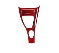 Modanatura Interni Auto Per 3 Serie Per E90 2006 2007 2008 Central Control Gear Shift Posacenere Pannello Cornice Trim Adesivo In Fibra Di Carbonio Accessori Per Auto(LHD red)