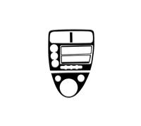 Modanatura Interni Auto Per Civic Per Si 2002 2003 2004 2005 Center Dash Console 4 Pezzi ABS Gloss Nero Adesivi Salvaguardia Accessori Auto