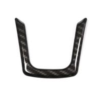 Modanatura Interni Auto Per Jaguar Per XF Per XFL Per F-Pace Per F-TYPE 2016-2019 Interni ABS Cromato Coprivolante Auto Cornice Decorativa(C-Carbon Fiber)