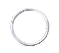 Modanatura Interni Auto Per Jaguar Per XF Per XFL Per F-Pace Per F-TYPE 2016-2019 Interni ABS Cromato Coprivolante Auto Cornice Decorativa(B-Silver)