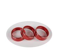Modanatura Interni Auto Per Jeep Per Liberty Per Compass Per Patriot Per Wrangler Pomello Interruttore Aria Condizionata Auto Pulsante Copertura Decorativa(Red)