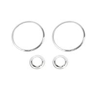 Modanatura Interni Auto Per Jeep Per Wrangler JK 2007-2014 Anello Altoparlante Montante Anteriore Auto Copertura Decorativa Per Tromba Sonora Sul Tetto Accessori Auto(Chrome B)