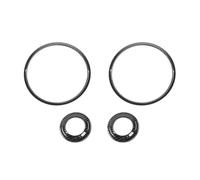 Modanatura Interni Auto Per Jeep Per Wrangler JK 2007-2014 Anello Altoparlante Montante Anteriore Auto Copertura Decorativa Per Tromba Sonora Sul Tetto Accessori Auto(Carbon Fiber B)